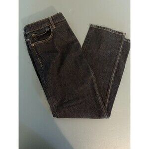 RM Williams Jeans Mens 34 x 29 Dark Blue Denim TJ275 Straight Zip Fly